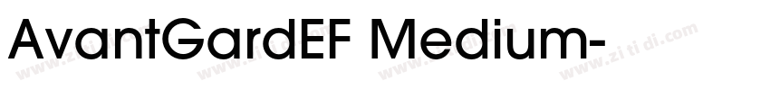 AvantGardEF Medium字体转换